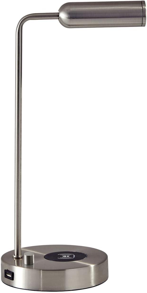 Avon 17" Desk Lamp With USB And Wireless Charging