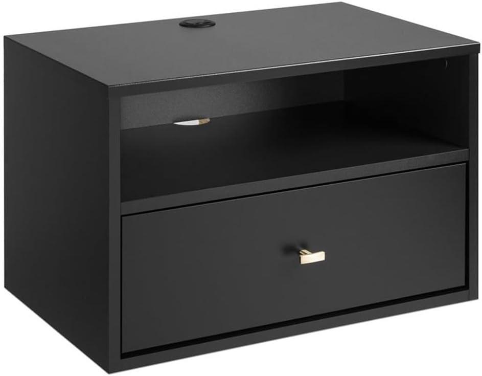 Floating 1 Drawer Nightstand with Open Shelf - Prepac