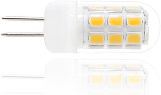 Warm White Dimmable G4 Bi-Pin LED Bulbs, 5-Pack