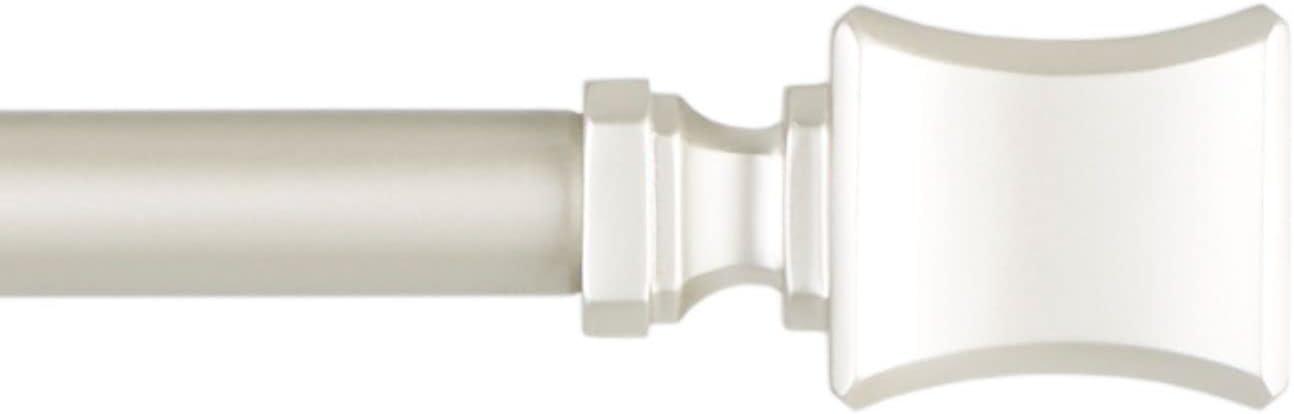 Amalgamated Textiles Exclusive Home Loran 1" Window Curtain Rod and Finial Set, Adjustable