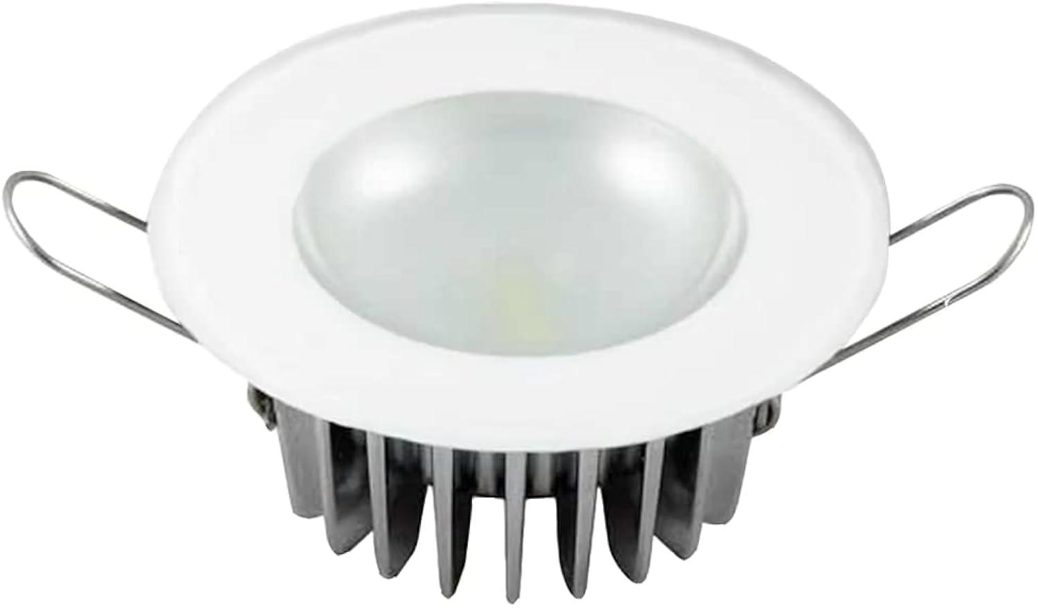 Lumitec Mirage Flush Mount Interior Down Light - Dimmable White, Red and Blue - Glass Fixture No Bezel - 2.5" Diameter