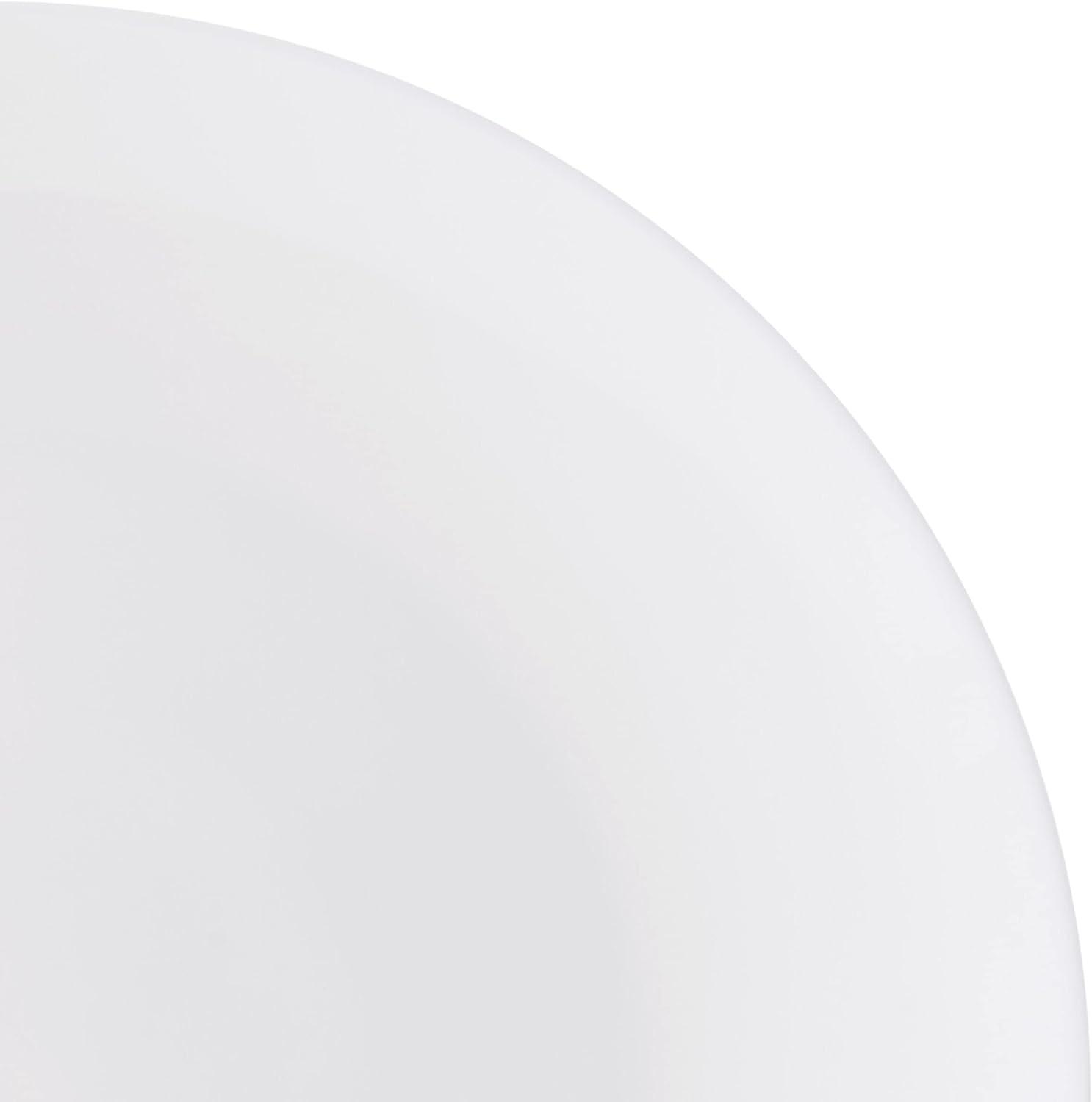 White Porcelain 12-Piece Round Dinnerware Set, Service for 4