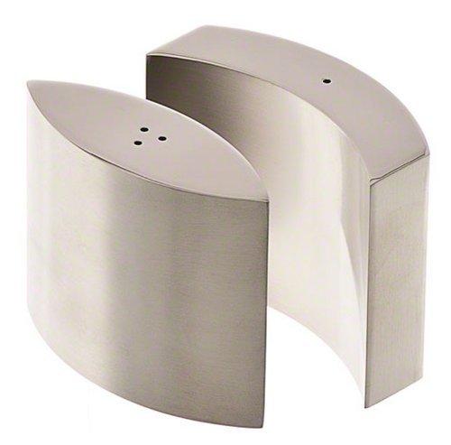 Modern Stainless Steel 4 oz Salt and Pepper Shaker Set