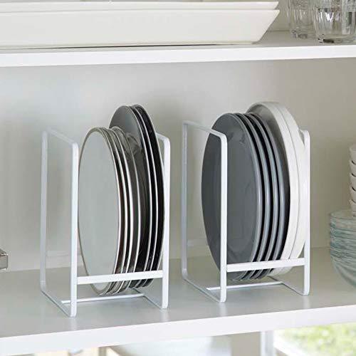 Elegant White Large Steel Dish Storage Rack