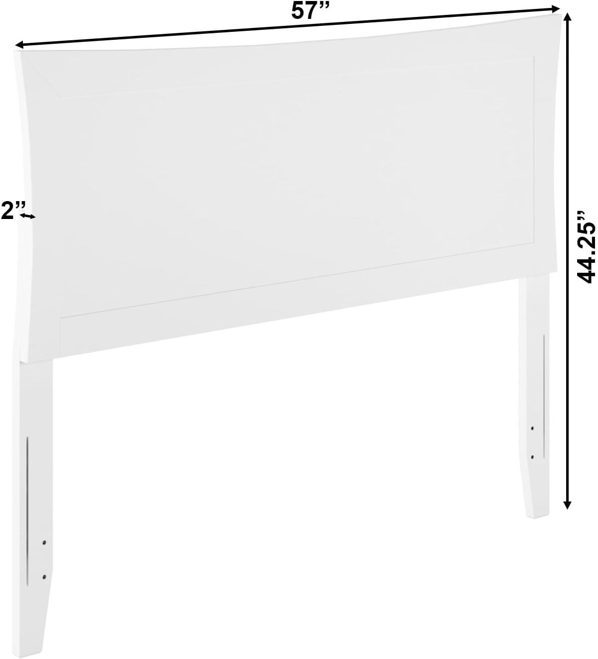 AFI Furnishings Metro Full Headboard with Turbo Charger in White