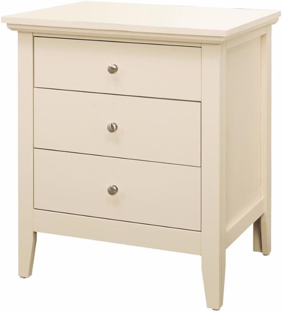 Hammond 3 - Drawer Nightstand Bed Side Table Wood Nightstand Small Bedside Table And Dresser
