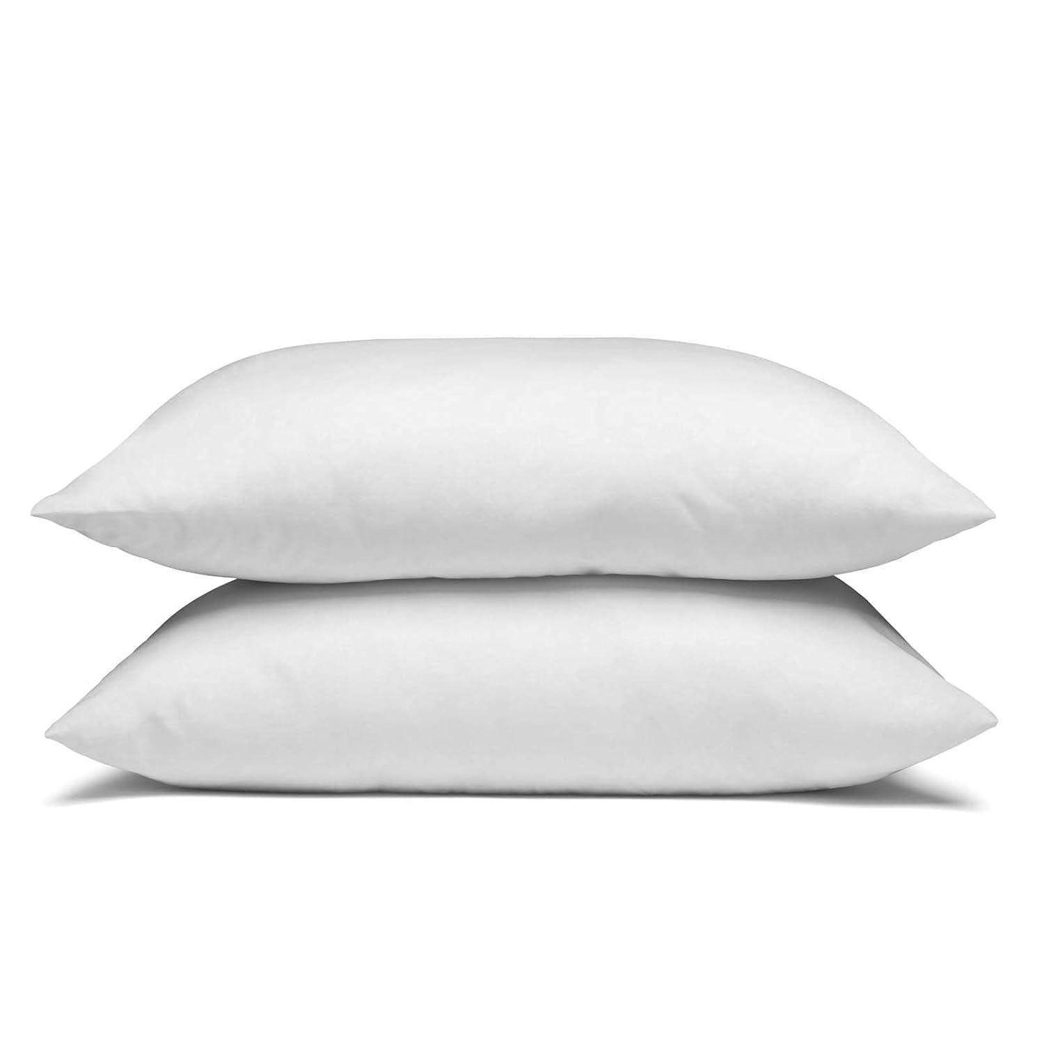 Hypoallergenic Medium Firm White Cotton Bed Pillow Set