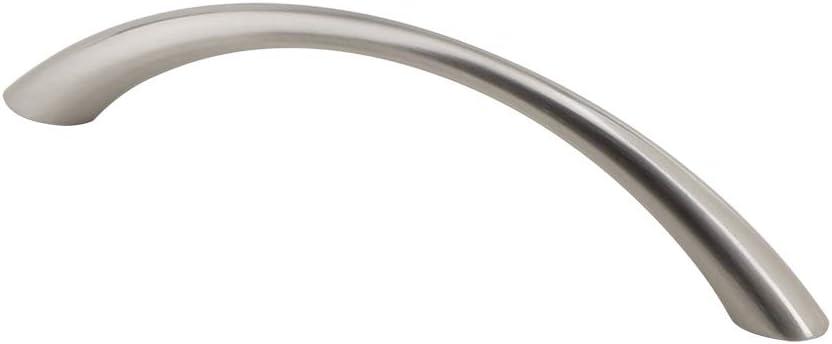 Silverline P2021 Tapered Curved Arch Bow Transitional Drawer Handle Pull Cabinet Hardware CC: 3-3/4" 10 Pack