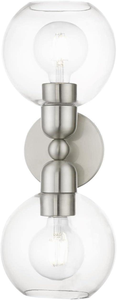 Livex Lighting Downtown 2 - Light Vanity in  Brushed Nickel
