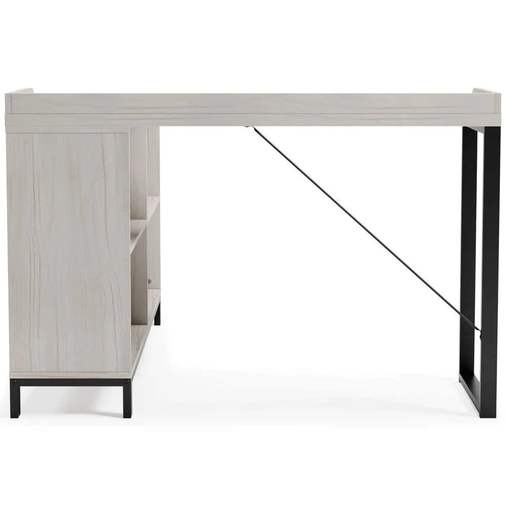 Signature Design by Ashley Contemporary Yarlow Home Office L-Desk, Black
