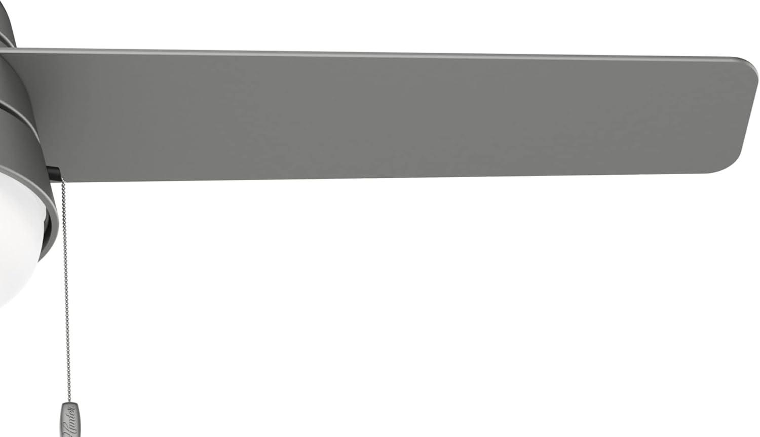 52" Aker 3 - Blade Indoor Standard Ceiling Fan with Pull Chain and Light Kit Included