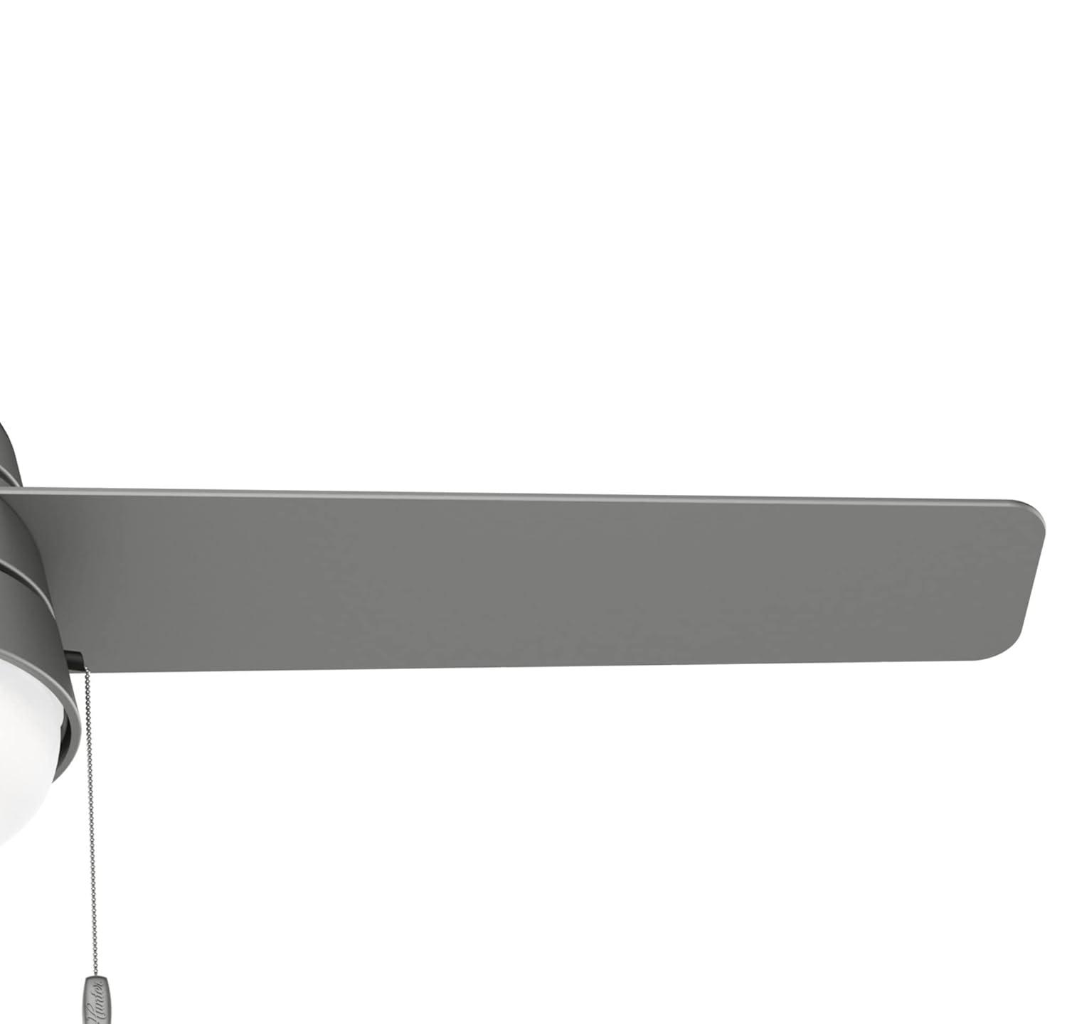 52" Aker 3 - Blade Indoor Standard Ceiling Fan with Pull Chain and Light Kit Included