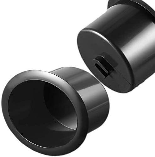 Black Plastic Drop-In Cup Holder Insert for Sofa, Boat, RV, and Car