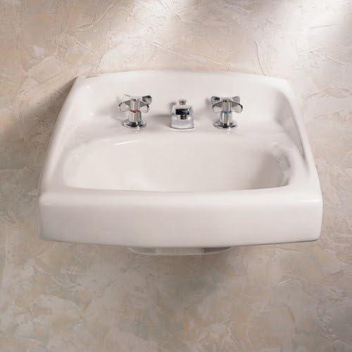 American Standard Lucerne 18.25'' White Ceramic Rectangular Bathroom Sink with Overflow