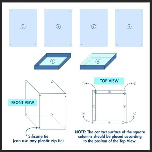 BalsaCircle 5 Silver Mirror Display Boxes Centerpieces Columns Pedestal Riser Party Wedding Decorations