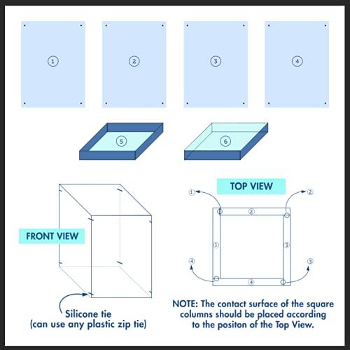 BalsaCircle 5 Silver Mirror Display Boxes Centerpieces Columns Pedestal Riser Party Wedding Decorations