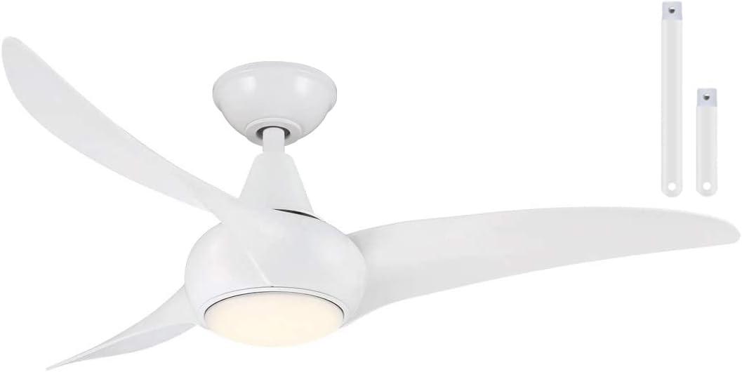44" 3 - Blade LED Propeller Ceiling Fan with Remote Control and Light Kit Included
