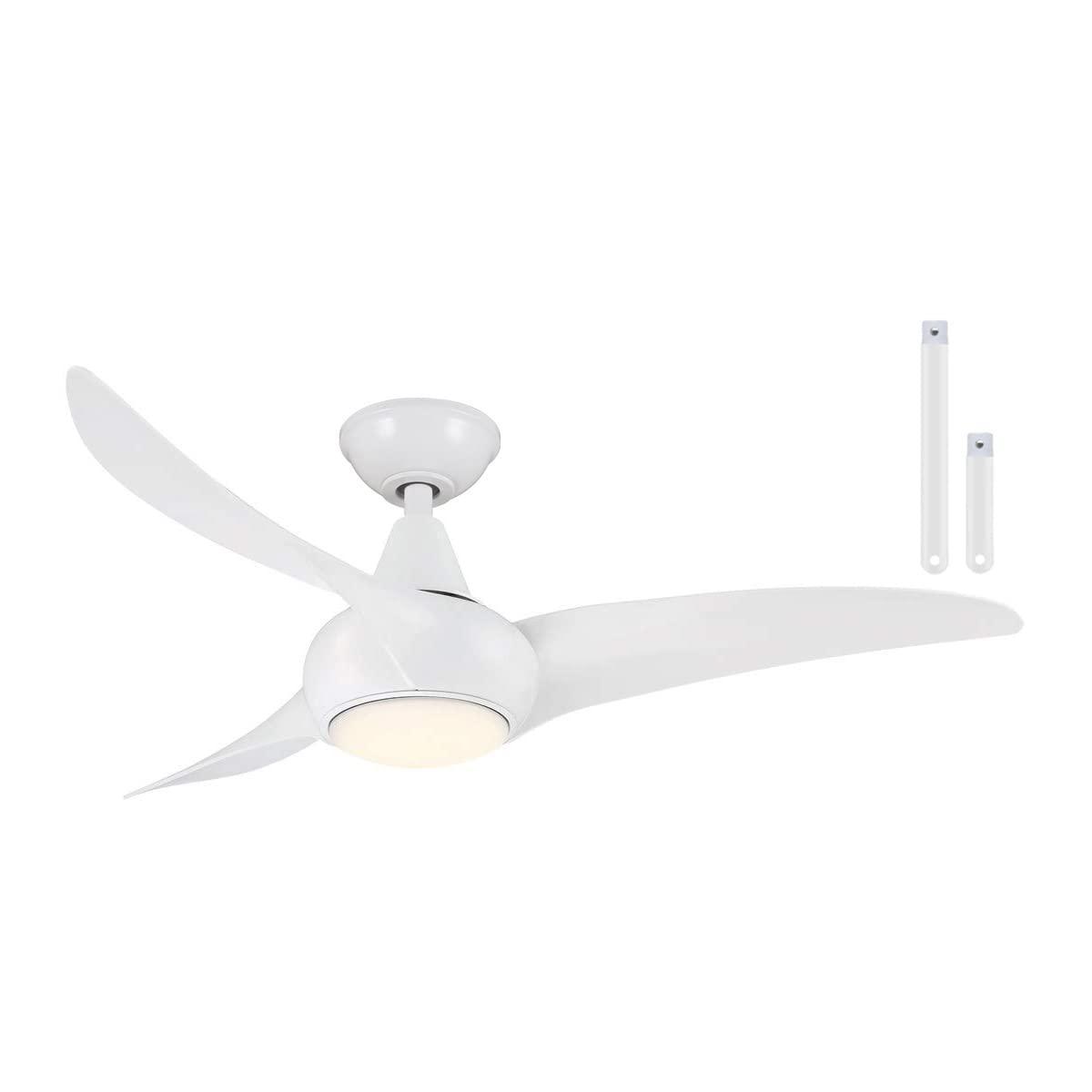 44" 3 - Blade LED Propeller Ceiling Fan with Remote Control and Light Kit Included