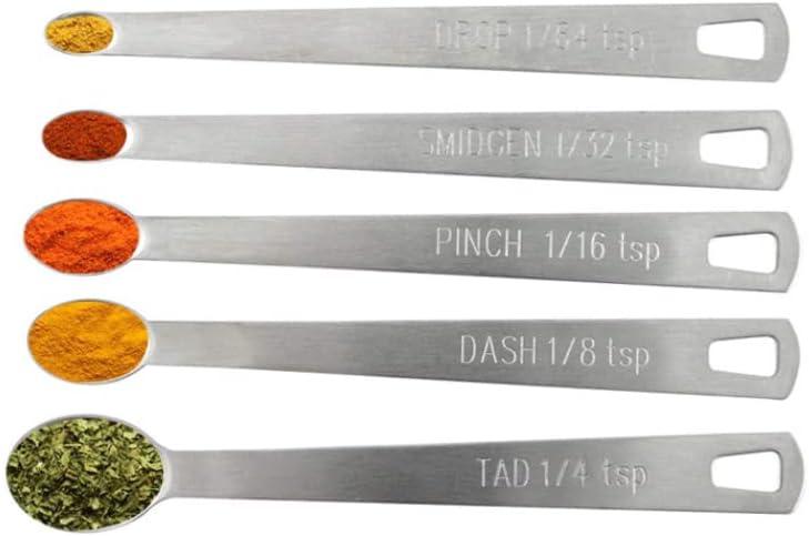 Precision at Your Fingertips: Mini Measuring Spoons Set - Stainless Steel (Set of 5)