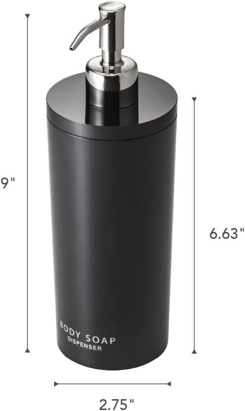 Yamazaki Home Yamazaki Home Body Soap Dispenser, Contemporary Bottle Pump For Shower, 16.9 fluid oz.