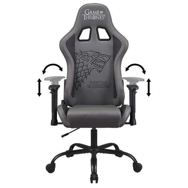 Subsonic Gaming Chair Game of Thrones, Ergonomic Office Chair for Gamer with Adjustable Armrests