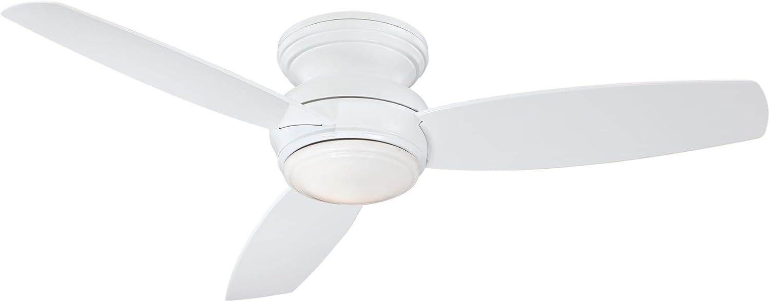Minka Aire 52" Concept 3 - Blade Outdoor LED Propeller Ceiling Fan with Wall Control and Light Kit Included