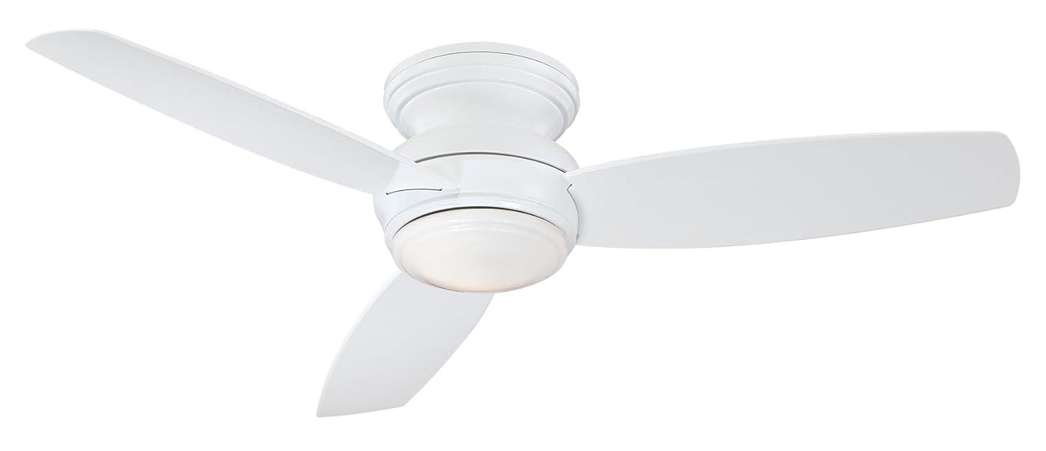 Minka Aire 52" Concept 3 - Blade Outdoor LED Propeller Ceiling Fan with Wall Control and Light Kit Included