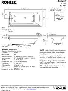 Archer 72" White Acrylic Drop-In Soaking Bathtub