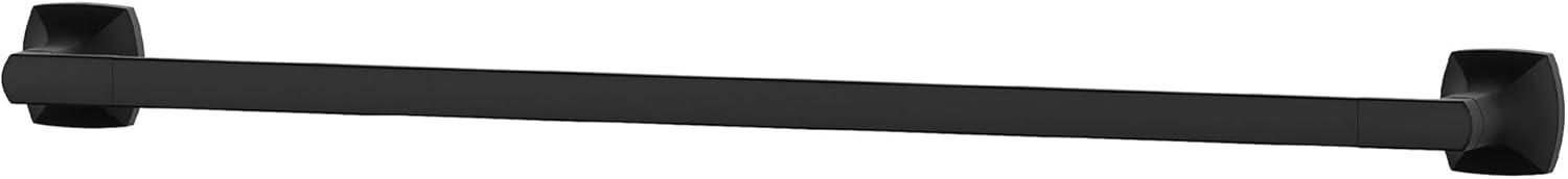 Vaneri 24-Inch Matte Black Wall Mounted Towel Bar