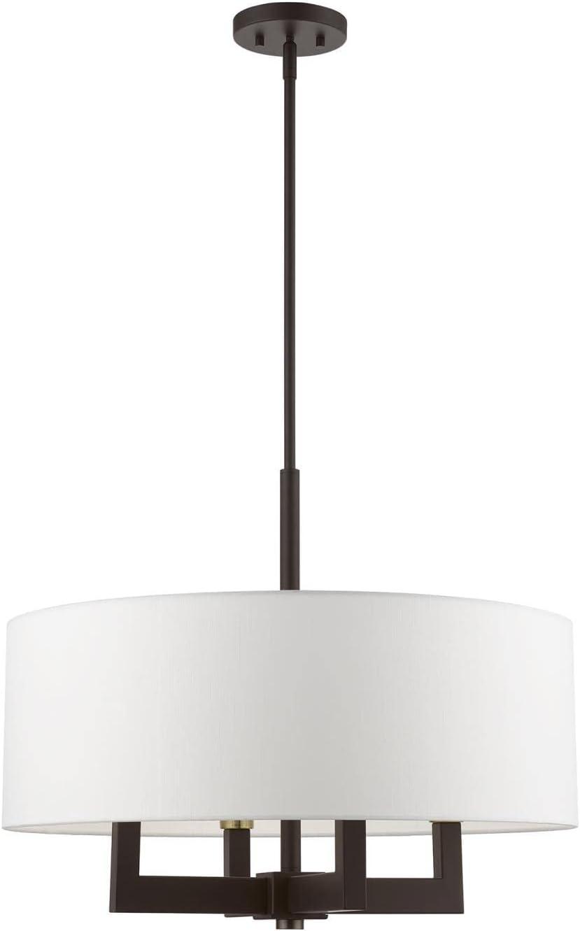 Livex Lighting Cresthaven 4 - Light Chandelier in  Bronze/Antique Brass