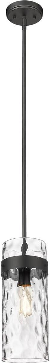 1 Light Pendant In Transitional Style-15 Inches Tall And 5.5 Inches Wide-Matte Black Finish Z-Lite 3035P6-Mb