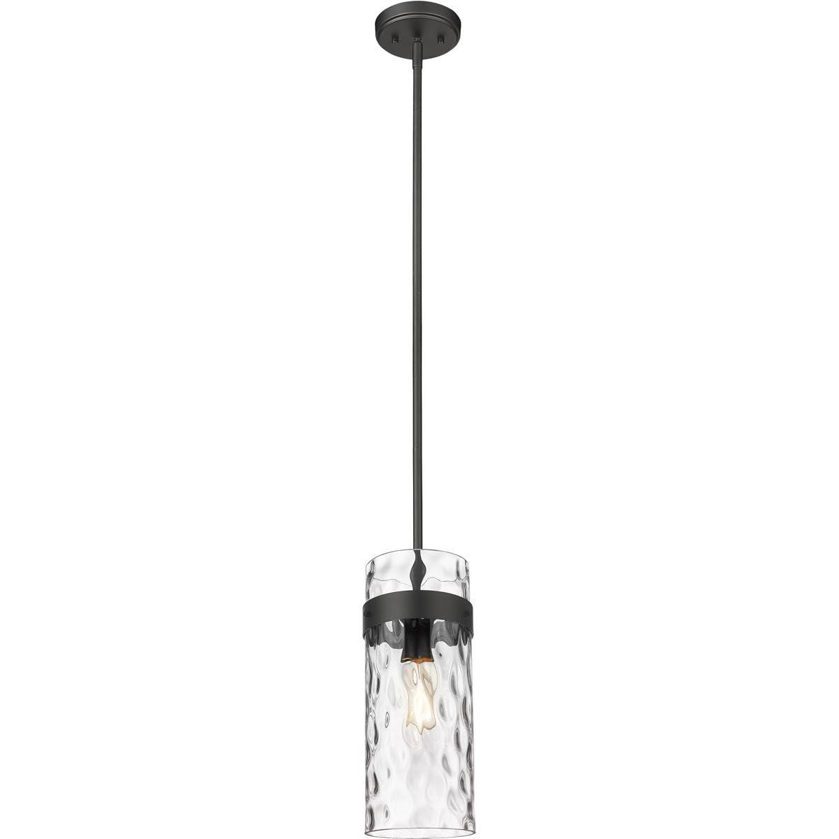 Z-Lite Fontaine 1 - Light Pendant in  Matte Black