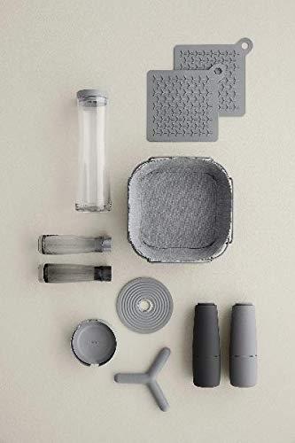 LARETO 7 Piece Coaster Set with Holder