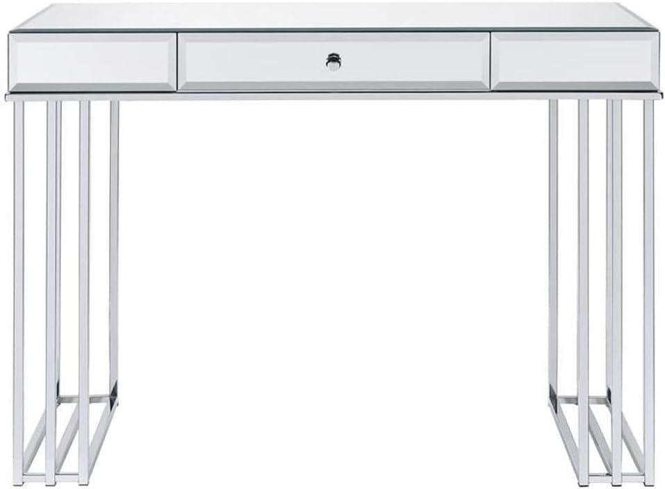 Critter Writing Desk in Mirrored and Chrome Finish