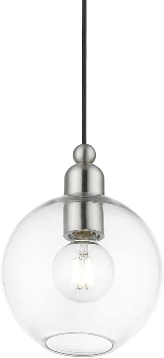Livex Lighting Downtown 1 - Light Pendant in  Brushed Nickel