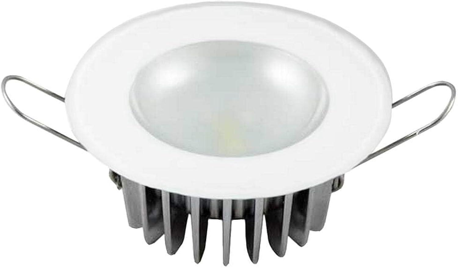 Lumitec Mirage Flush Mount Interior Down Light - Dimmable White, Red and Blue - Glass Fixture No Bezel - 2.5" Diameter