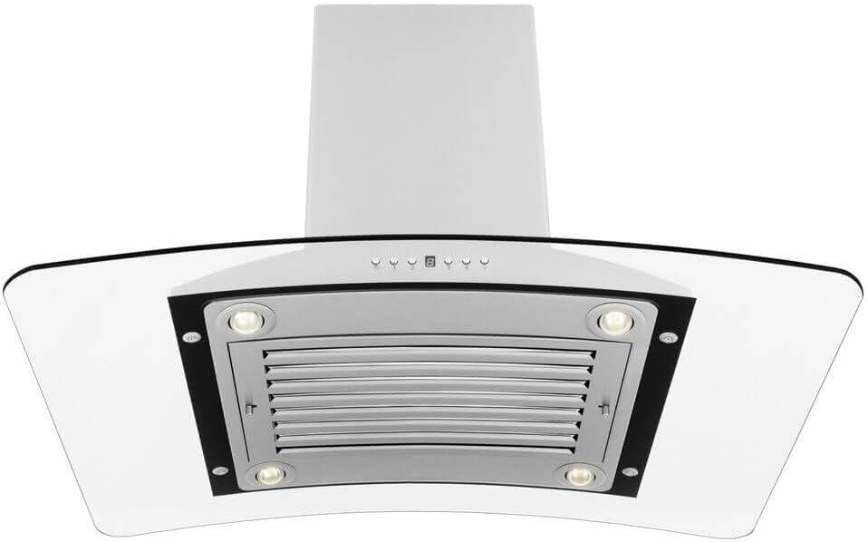 ZLINE 30 in. Convertible Vent Isl& Mount Range Hood in Stainless Steel & Glass (GL9i-30)