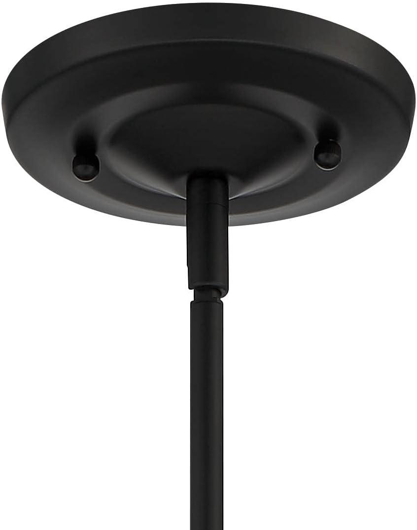 Possini Euro Design Bellis Black Mini Pendant 6" Wide Modern Industrial Clear Glass Bell Shade for Dining Room House Foyer Kitchen Island Entryway