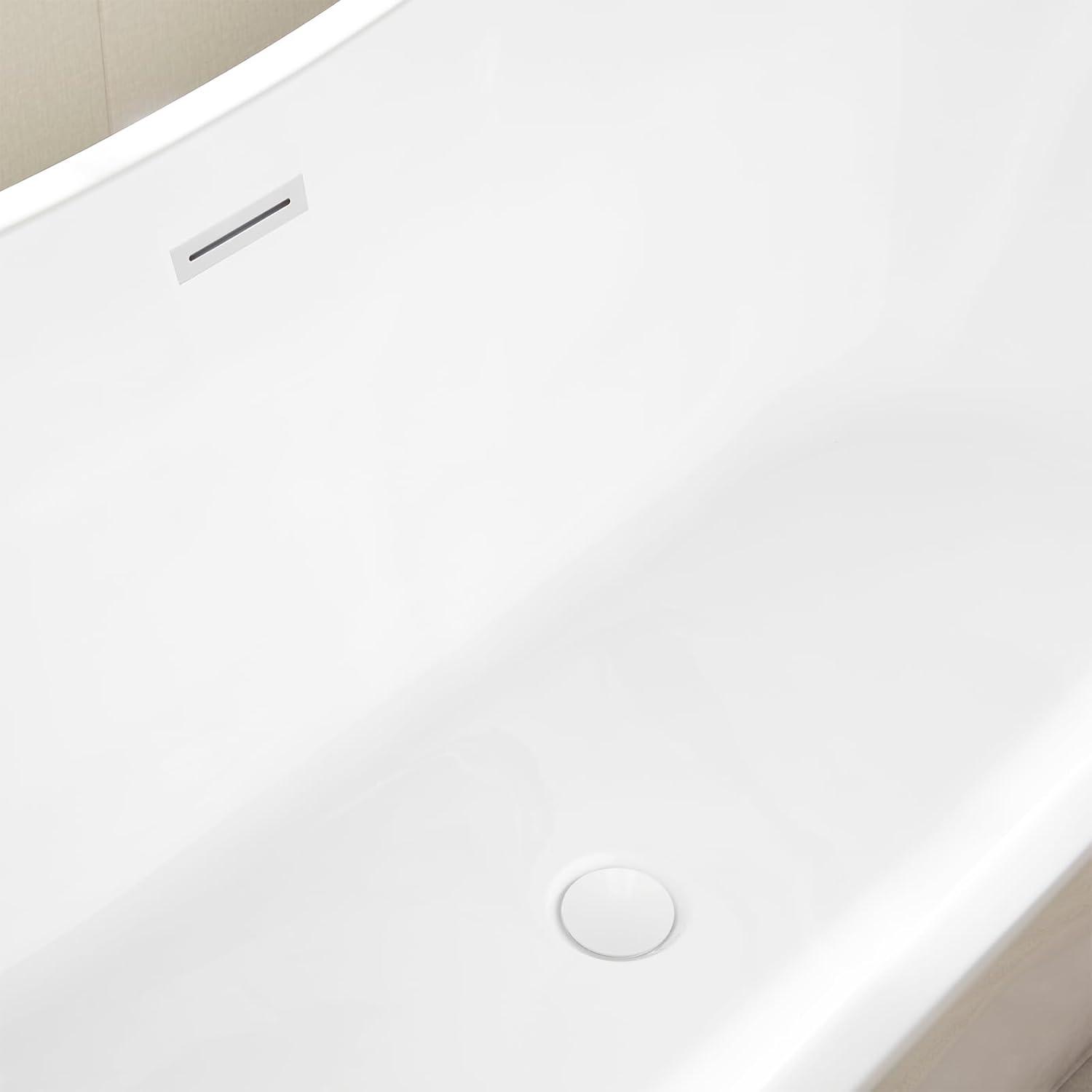 Ophelia 71" x 32'' Freestanding Soaking Acrylic Bathtub
