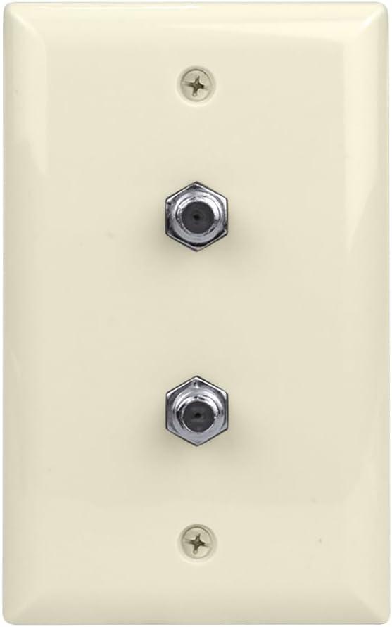 Skywalker Signature Series, Wall Plate W/Dual F-81, White