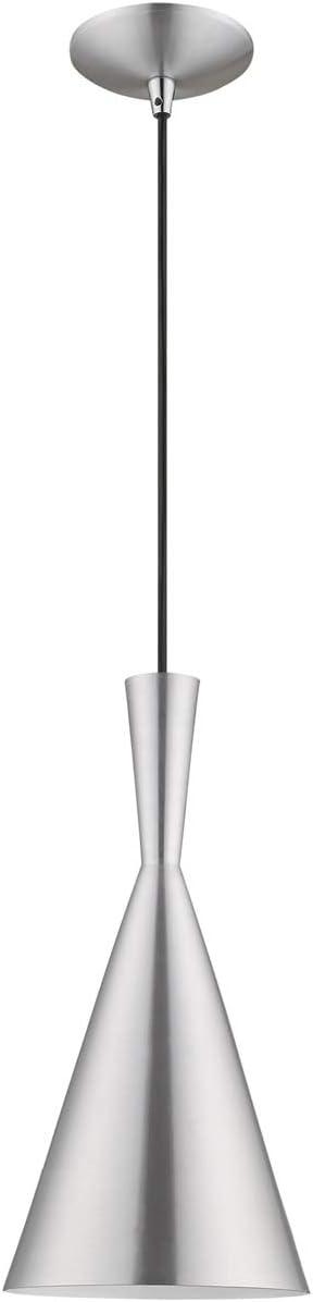 Livex Lighting Waldorf 1 - Light Chandelier in  Brushed Aluminum