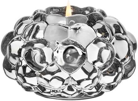 Crystal Clear Raspberry Votive Candle Holder, 4.5" Tabletop