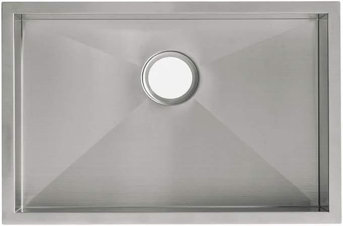 Tourner 27 x 19 Stainless Steel, Single Basin, Undermount Kitchen Sink