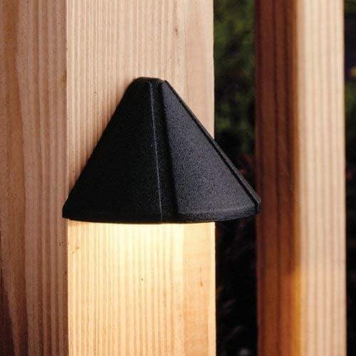 Kichler 15065BKT Six Groove Deck 1-Light 12V, Textured Black