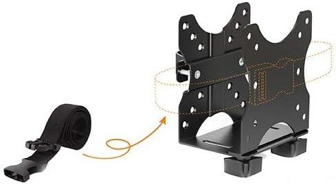 Black Adjustable Thin Client Mount Bracket for Mini PCs