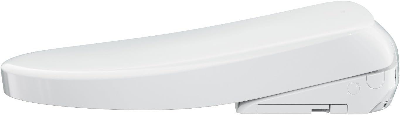 Compact White Heated Bidet Toilet Seat with Remote