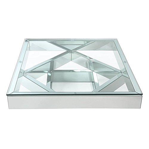 Andrew Home Studio Aradia Glass Top Coffee Table