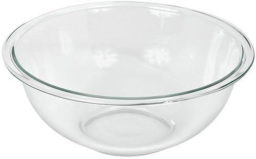 Pyrex Prepware 2.5-Quart Glass Mixing Bowl – Clear, Durable Bowl for Baking, Mixing, and Food Prep