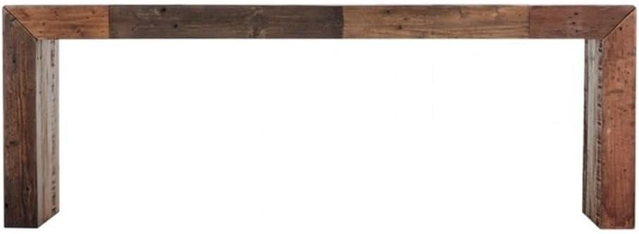 Templin Light Brown Recycled Pine Rustic Bench