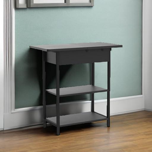End Table with USB Ports and Outlets,Sofa Couch Table Bedside Table for Living Room Bedroom